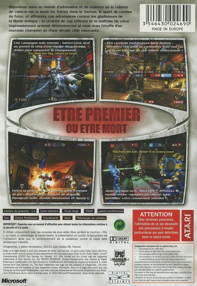 Jeu unreal championship
