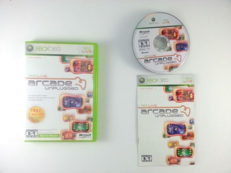 Jeu xbox live arcade unplugged volume 1