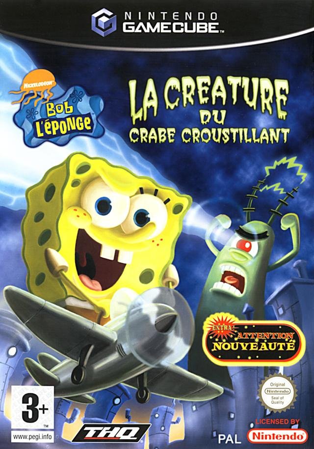 Jeu bob l'eponge : la creature du crabe croustillant