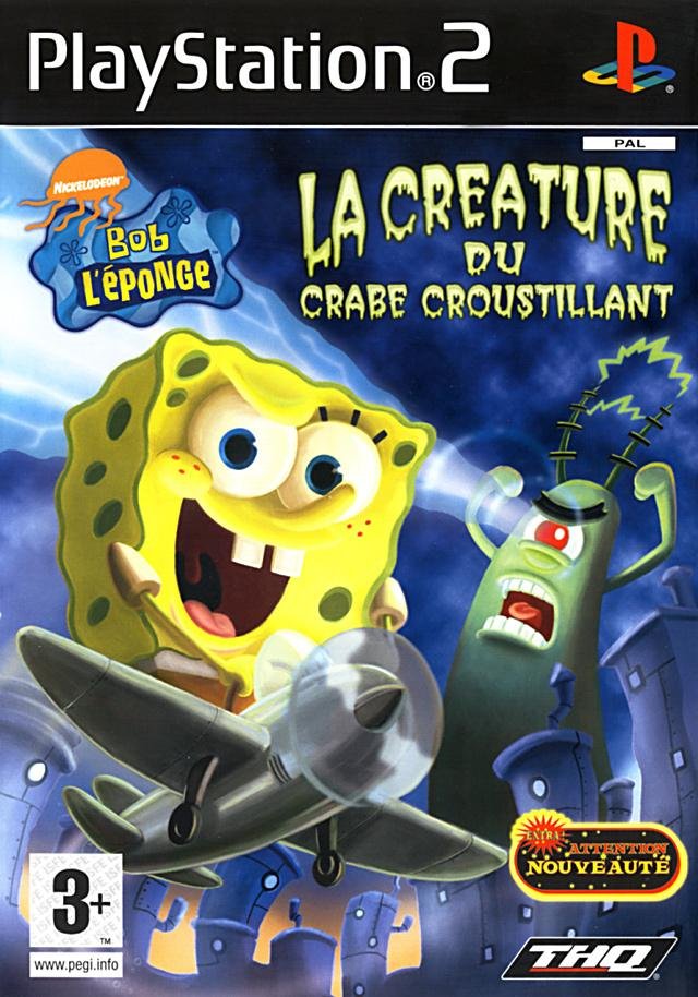 Jeu bob l'eponge : la creature du crabe croustillant