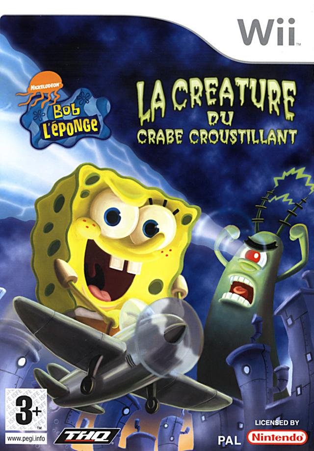 Jeu bob l'eponge : la creature du crabe croustillant