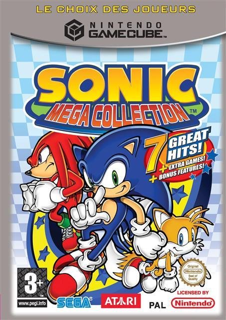 Jeu sonic mega collection (player's choice)