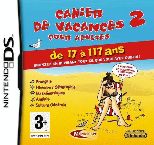 Jeu cahier de vacances pour adultes 2