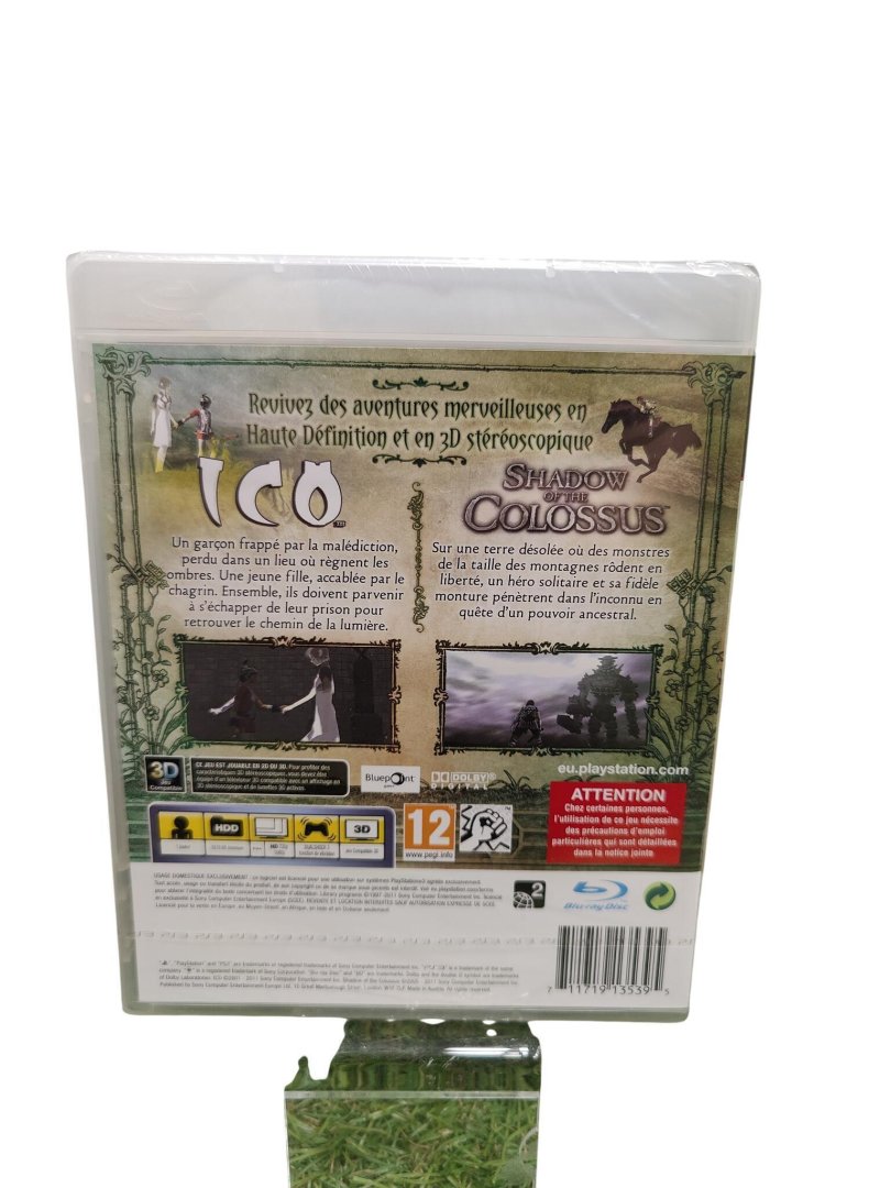 Jeu the ico and shadow of the colossus collection