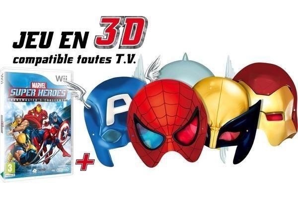 Jeu marvel super heroes 3d : grandmaster's challenge + 5 masques