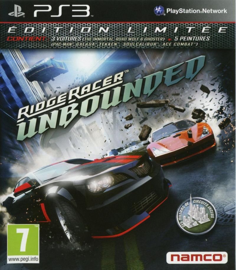 Jeu ridge racer unbounded edition limitee