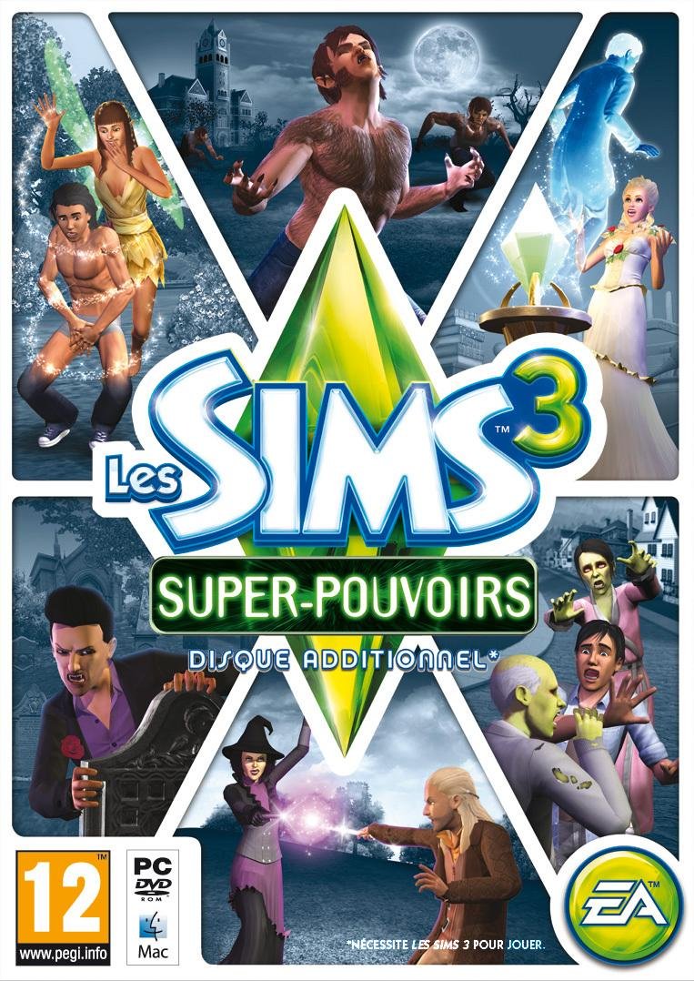 Jeu les sims 3 : super-pouvoirs
