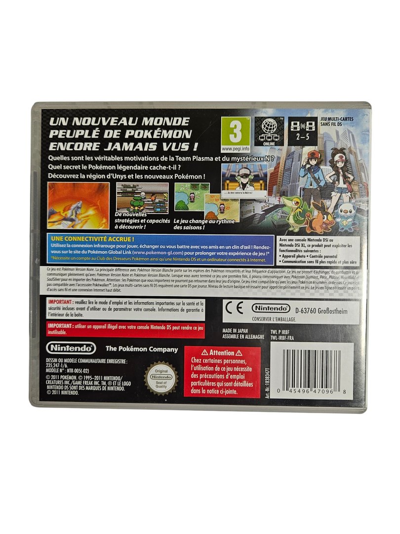 Jeu pokemon version noire