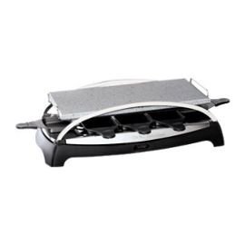 Pierrade + raclette inox design