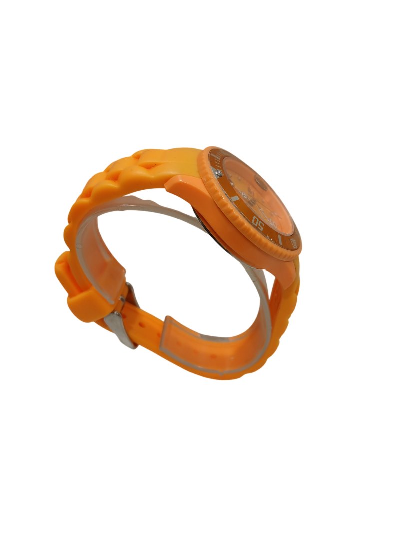 Montre a quartz orange