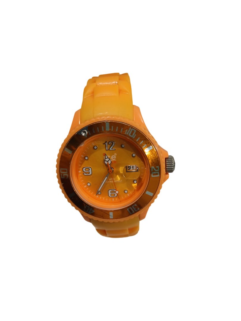 Montre a quartz orange