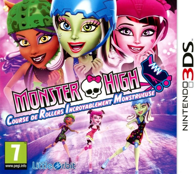 Jeu monster high : course de rollers incroyablement monstrueuse
