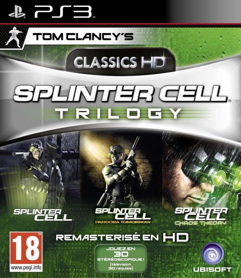 Jeu splinter cell trilogy hd