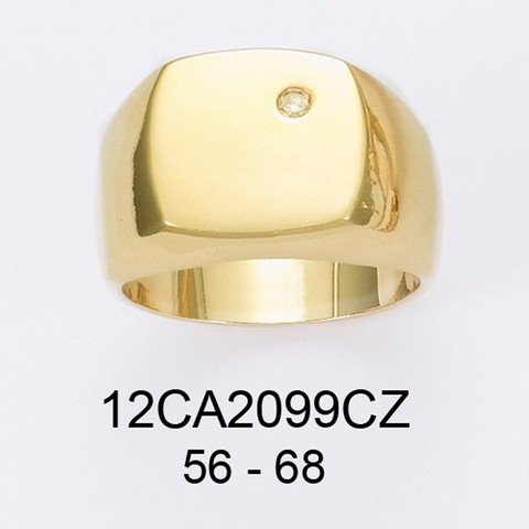 Ba p/or chevaliere 1 oxyde blanc 12ca2099cz