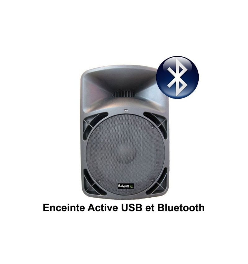 Enceinte amp 400w usb-mp3 bluet pro15a-bt