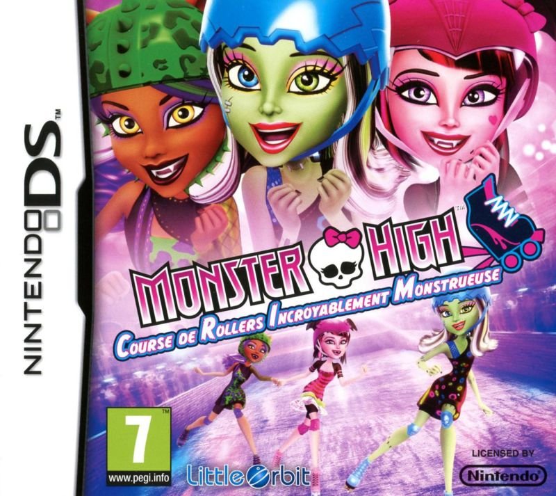 Jeu monster high : course de rollers incroyablement monstrueuse