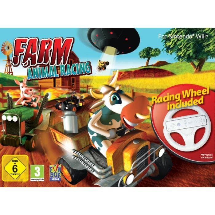 Jeu farm animal racing + volant
