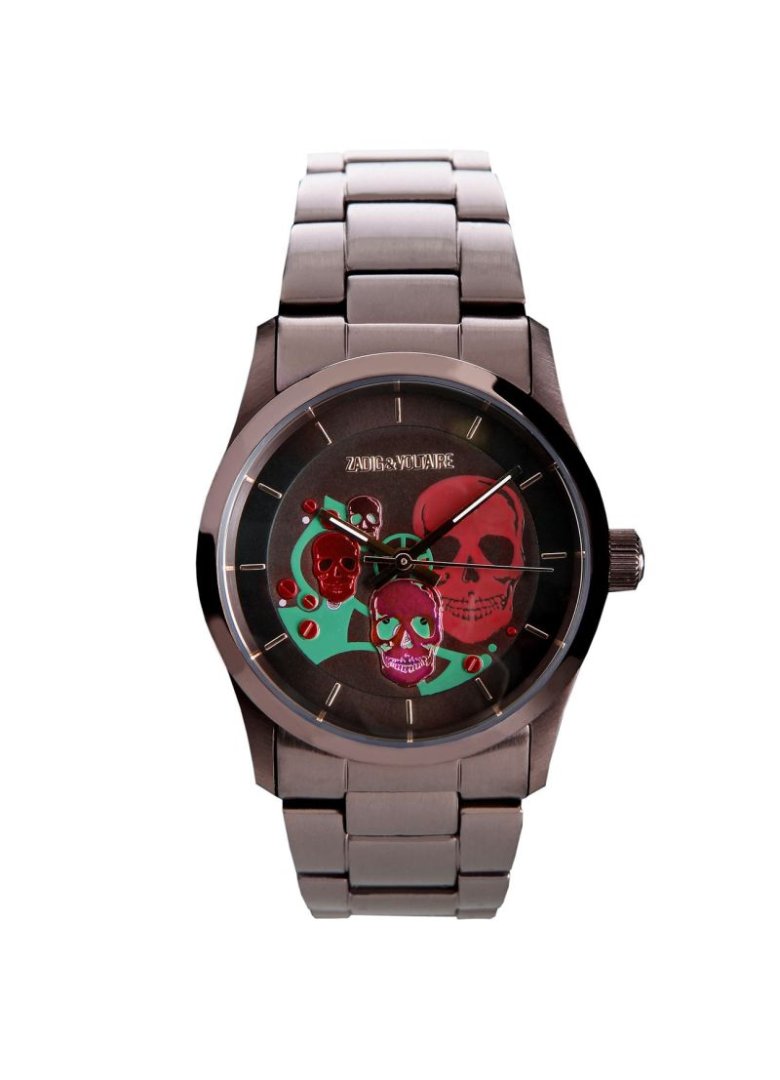 Montre a quartz tete de mort
