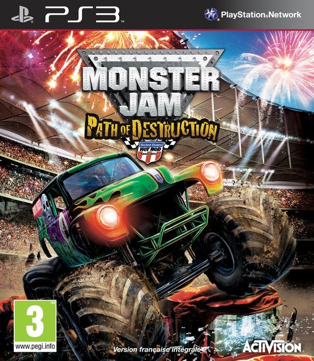 Jeu monster jam : path of destruction avec le volant
