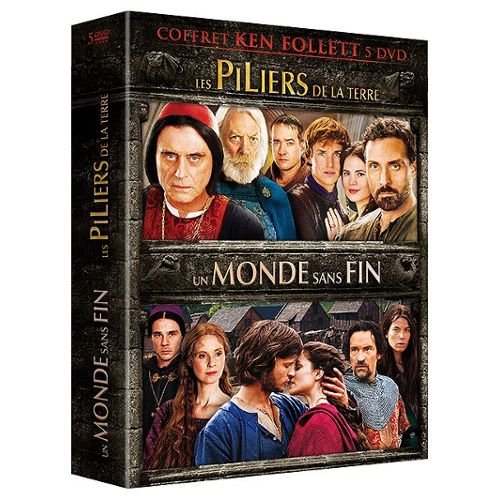 Coffret ken follett 5dvd - les piliers de la terre + un monde sans fin - pack