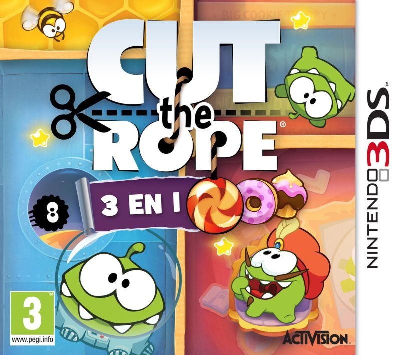 Jeu cut the rope : 3 en 1