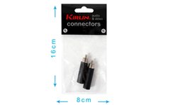 Cable adapt rca male /jack fem 601350