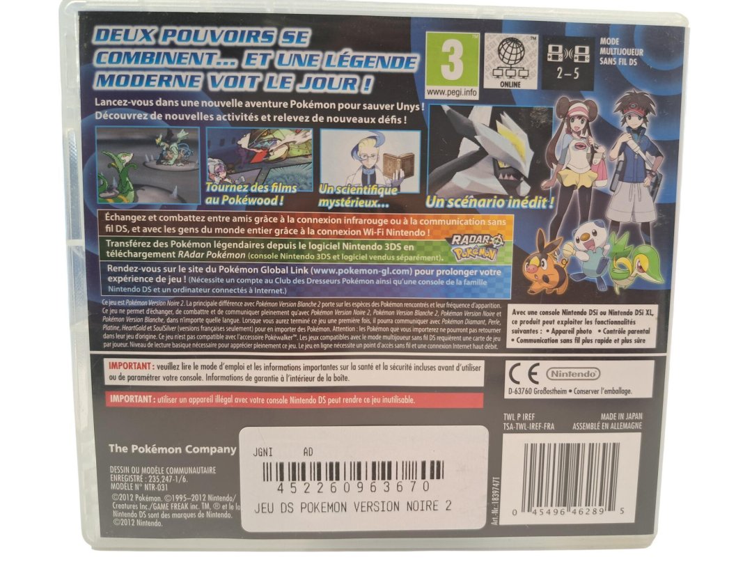 Jeu pokemon version noire 2