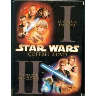 Star wars - coffret 2 dvd - la menace fantome + l'attaque des clones