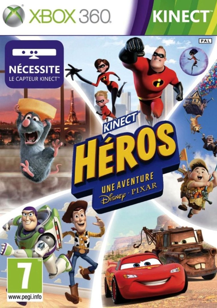 Jeu kinect heros : une aventure disney-pixar