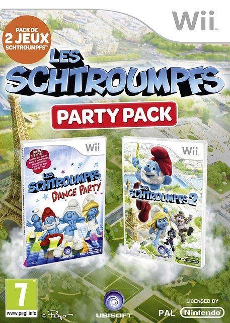 Jeu compilation schtroumpfs 1+2