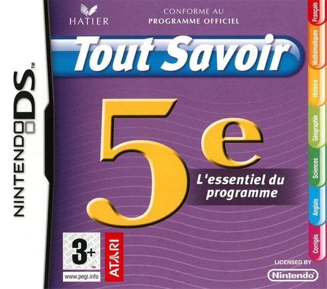 Jeu tout savoir 5eme