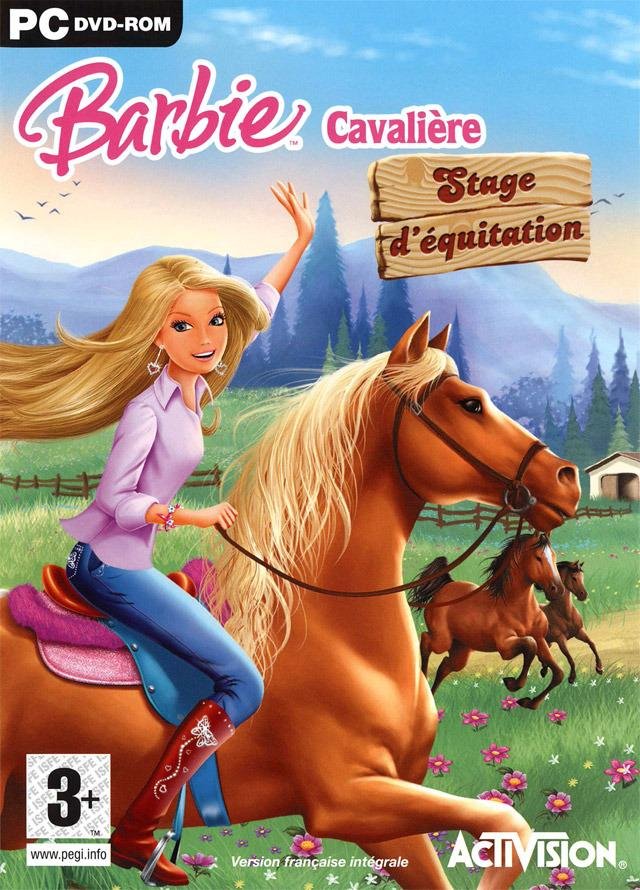 Jeu barbie cavaliere : stage d'equitation