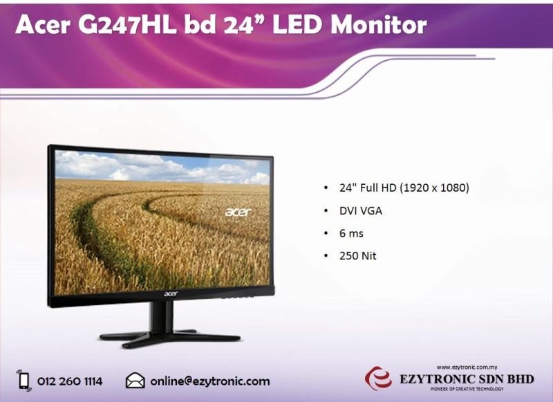 Ecran pc 24" g247hl