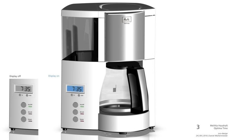 Cafetiere optima timer