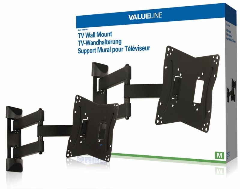 Supp mural tv 26-42" 20kg 2bras vlm-mfm30