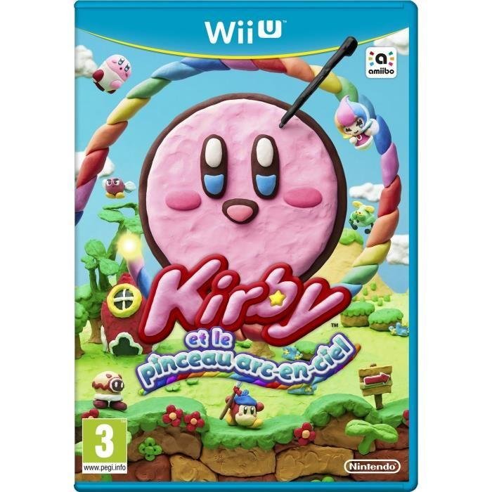 Jeu kirby et le pinceau arc-en-ciel