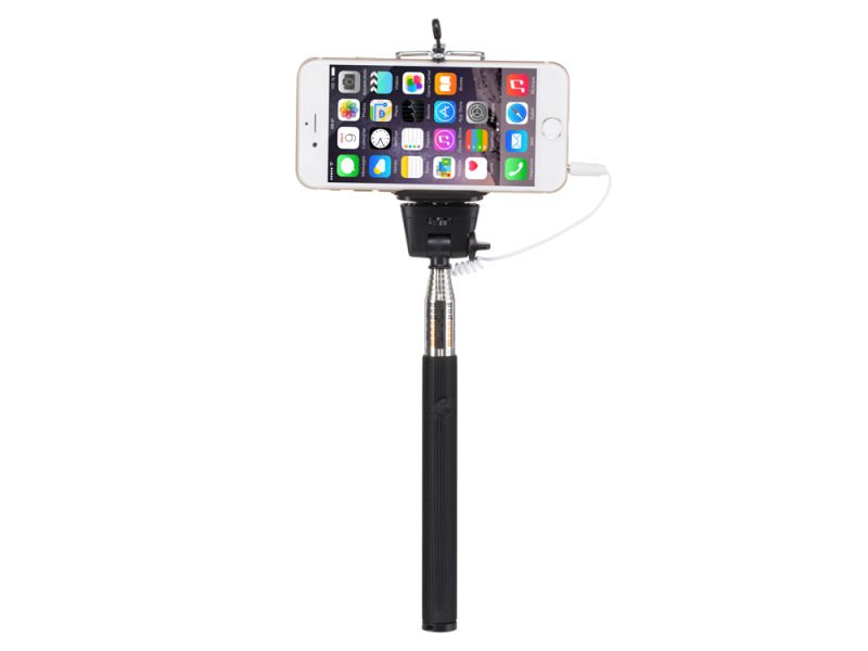 Perche a selfie noire avec cable fael0590