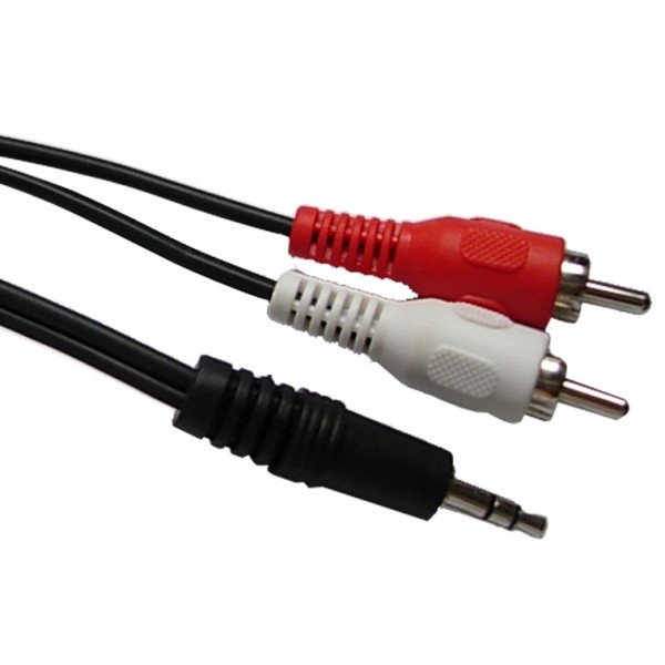 Cable audio jack / 2 rca 1.5m ca1.5jr