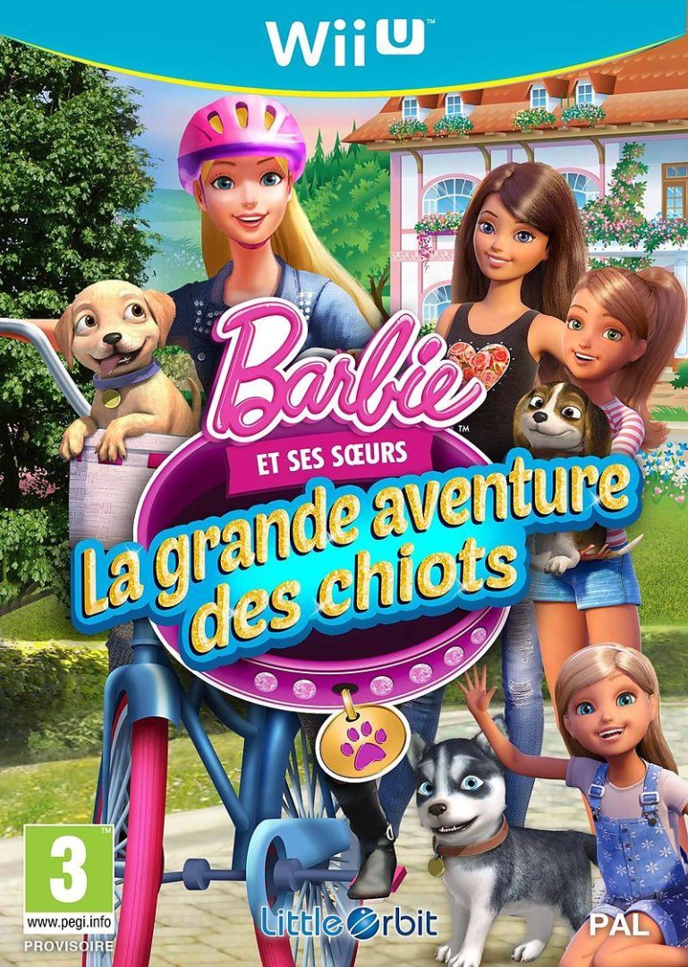 Jeu barbie et ses soeurs : la grande aventure des chiots