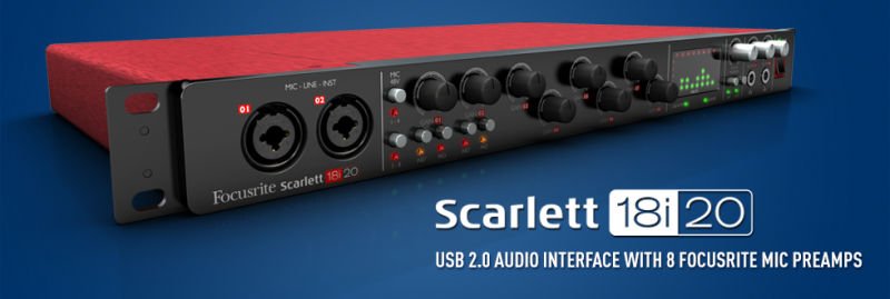 Carte son scarlett 18i20