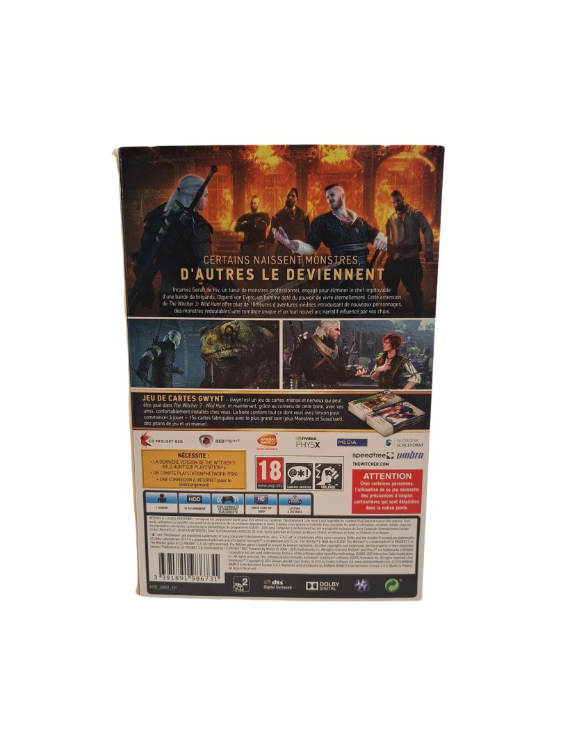 Jeu the witcher 3 : wild hunt - hearts of stone