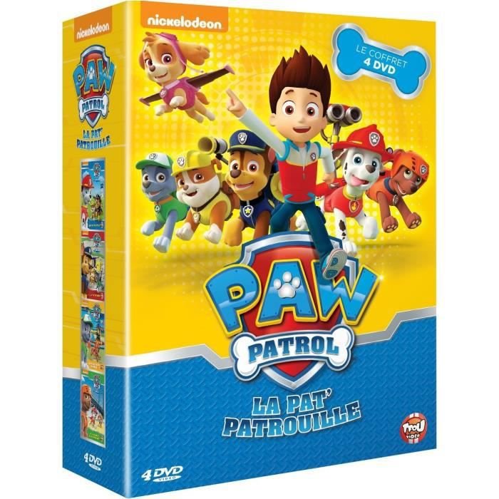 Paw patrol, la pat' patrouille - le coffret 4 dvd