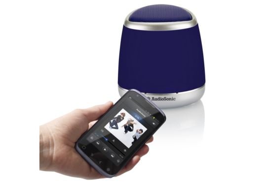 Enceinte bluetooth bleue sk-1506