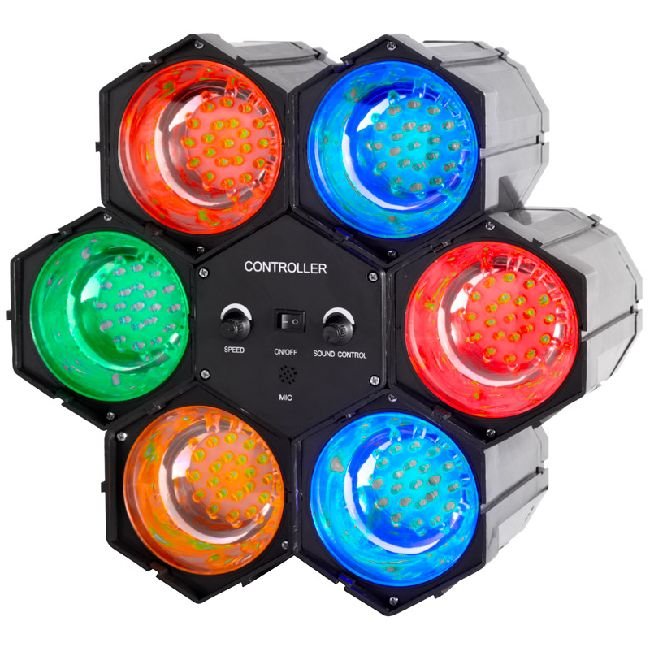 Lampe disco 6 spots led 292615