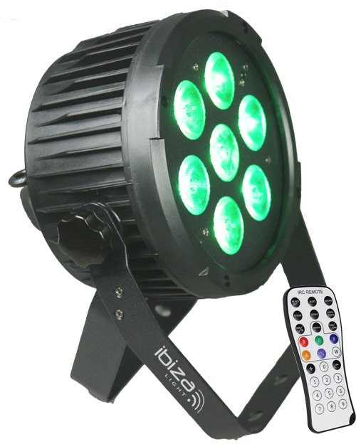 Projecteur led 7x12w uv 6en1 parled712ir