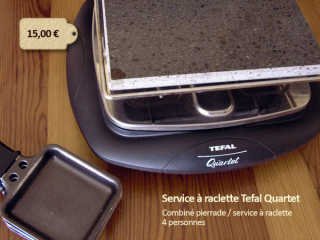 Appareil a raclette 4 pers quartet 4 personne