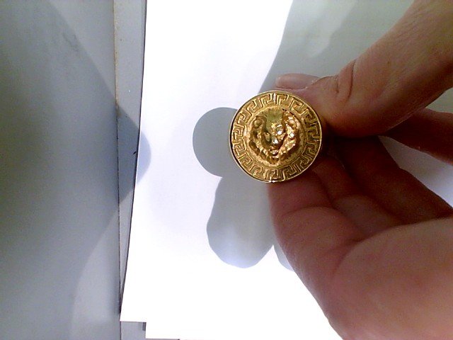 Bague plaque or