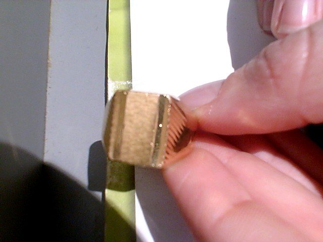 Bague plaque or