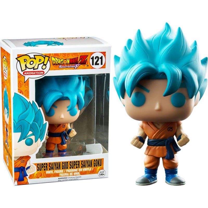 Figurine pop! dragon ball z - super saiyan goku god