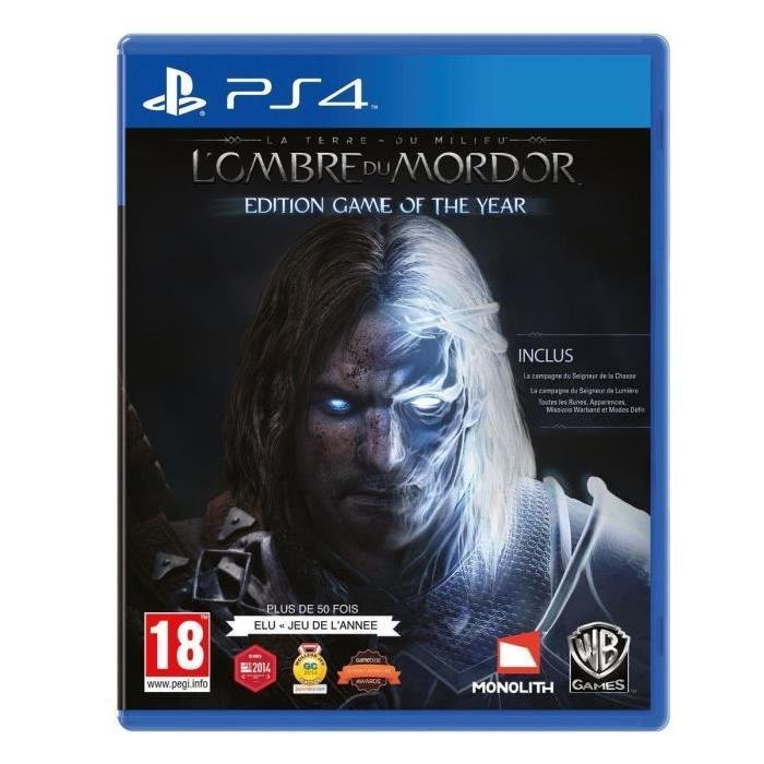 Jeu la terre du milieu : l'ombre du mordor game of the year edition